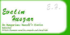 evelin huszar business card